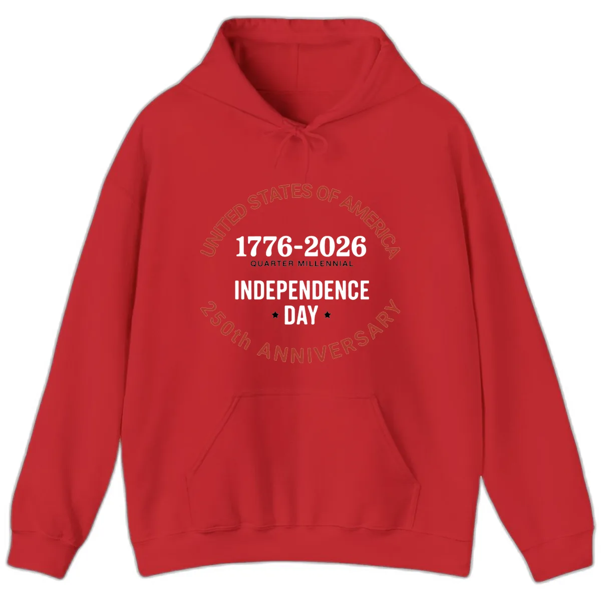 United States 250th Independence Day Hoodie in Red