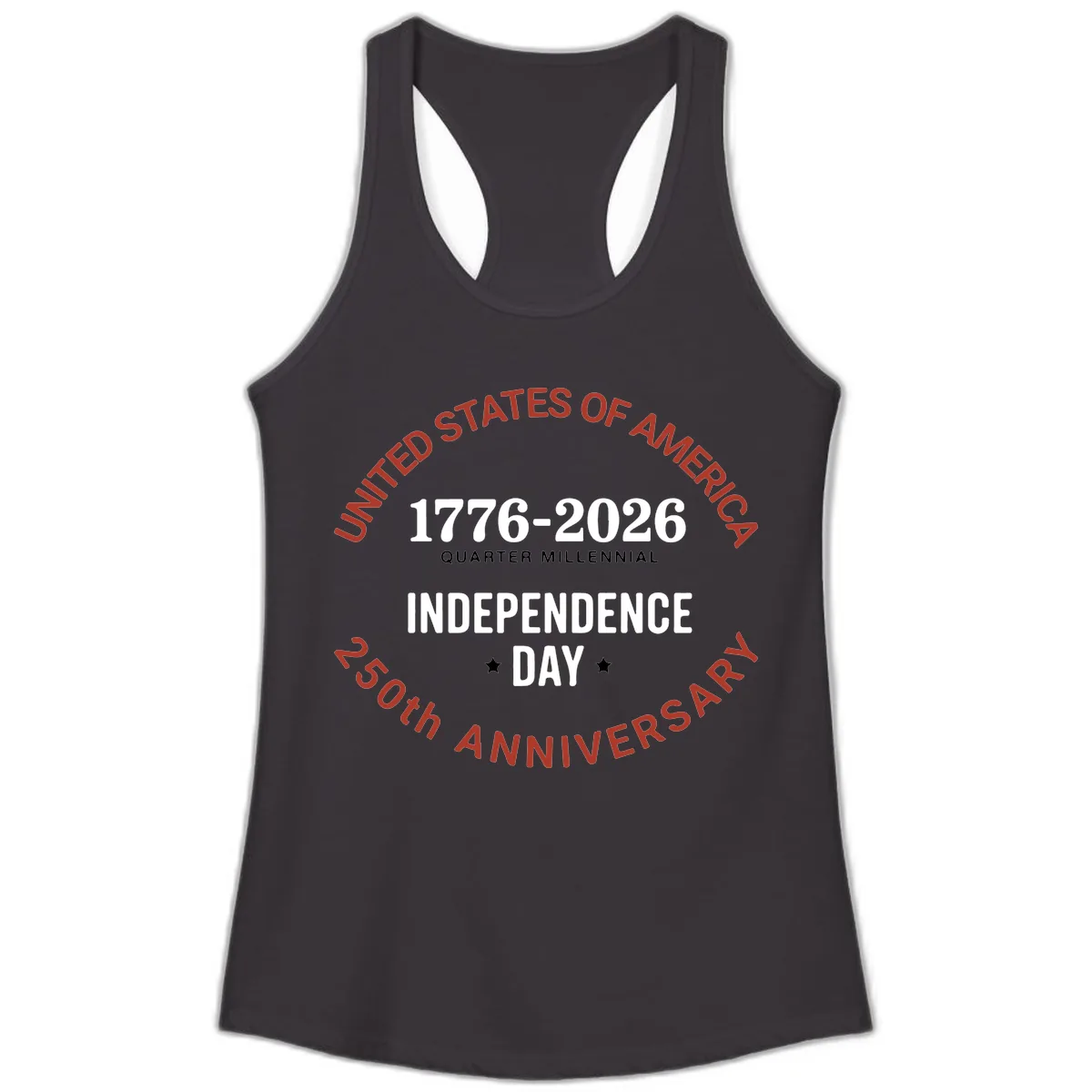 United States 250th Independence Day Ladies Tank in Black