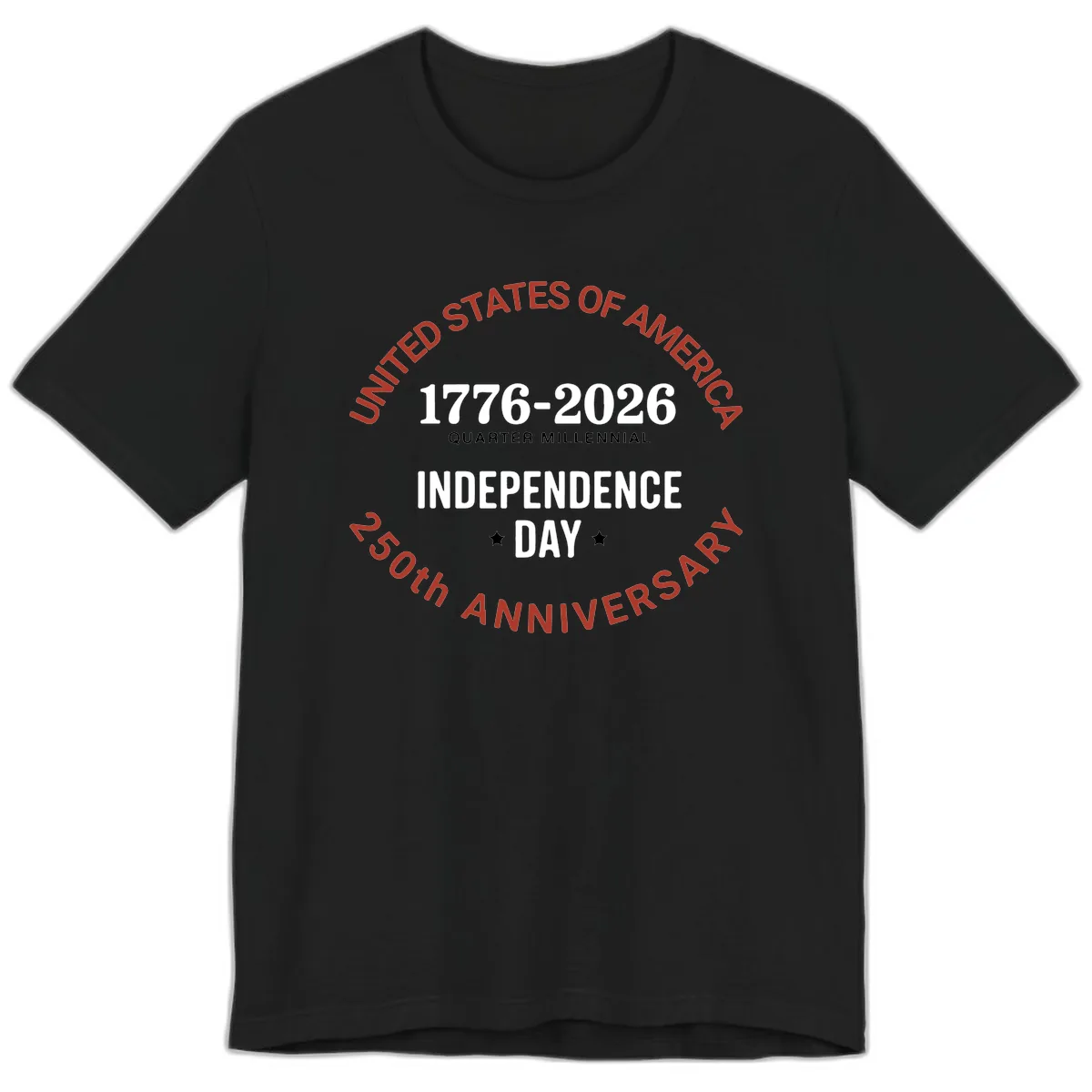 United States 250th Independence Day Premium T-Shirt in Black