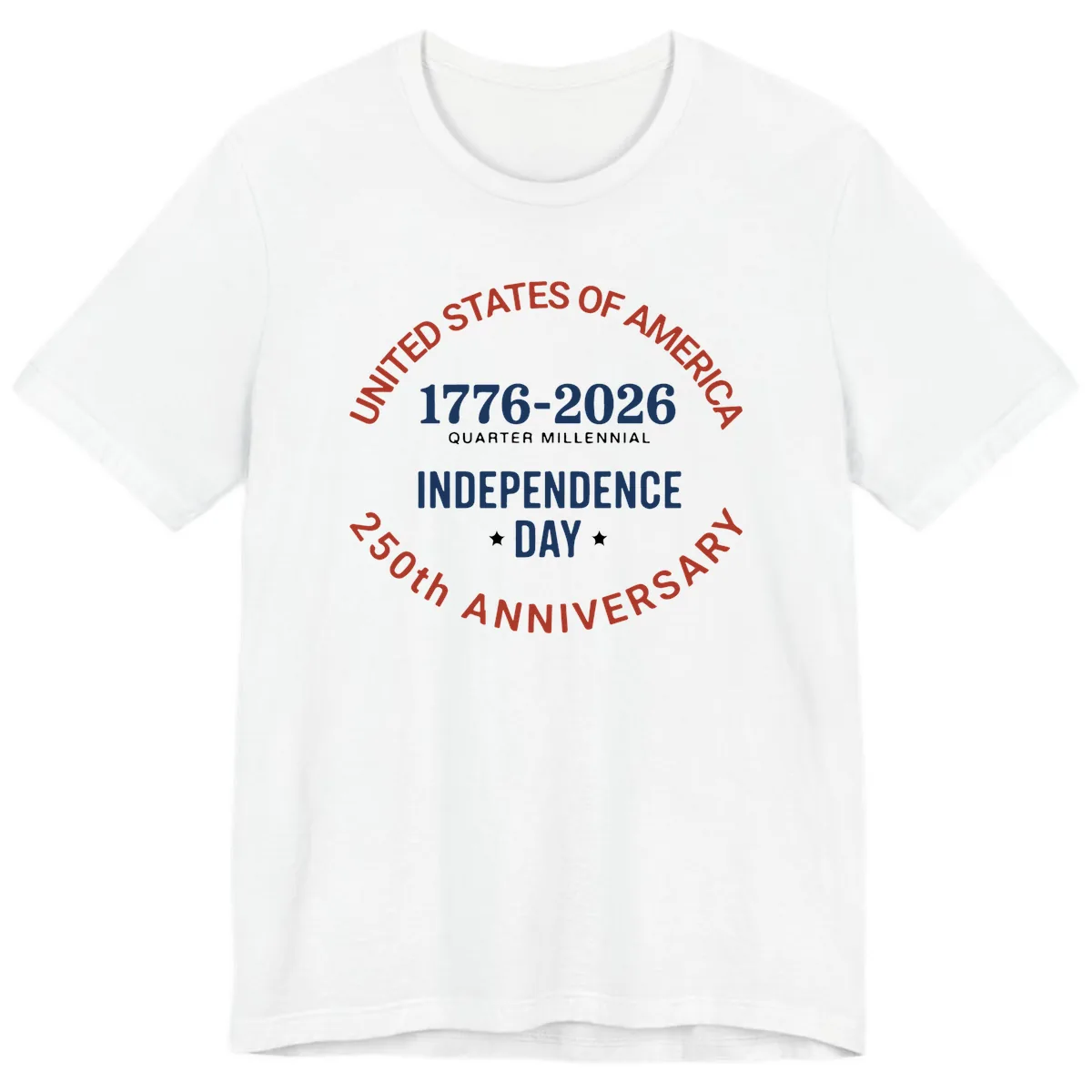 United States 250th Independence Day Premium T-Shirt in White