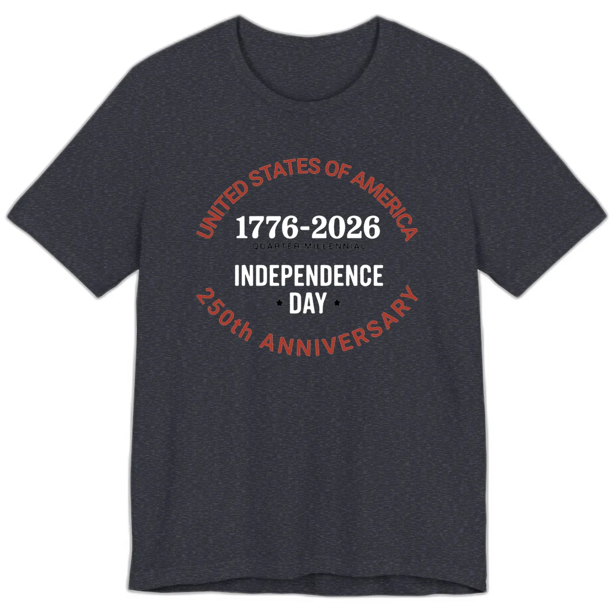 United States 250th Independence Day Premium T-Shirt in Heather Navy