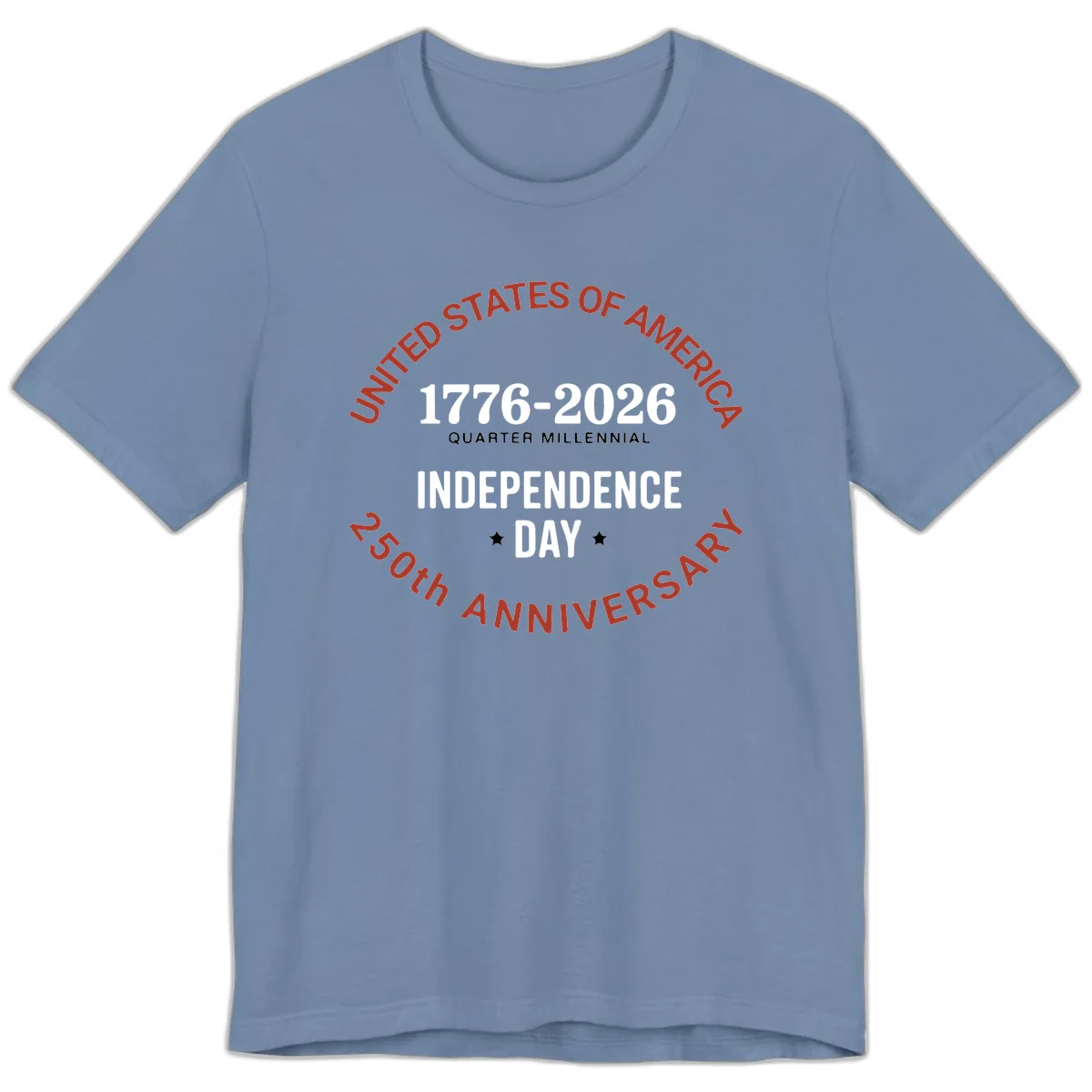 United States 250th Independence Day Premium T-Shirt in Steel Blue