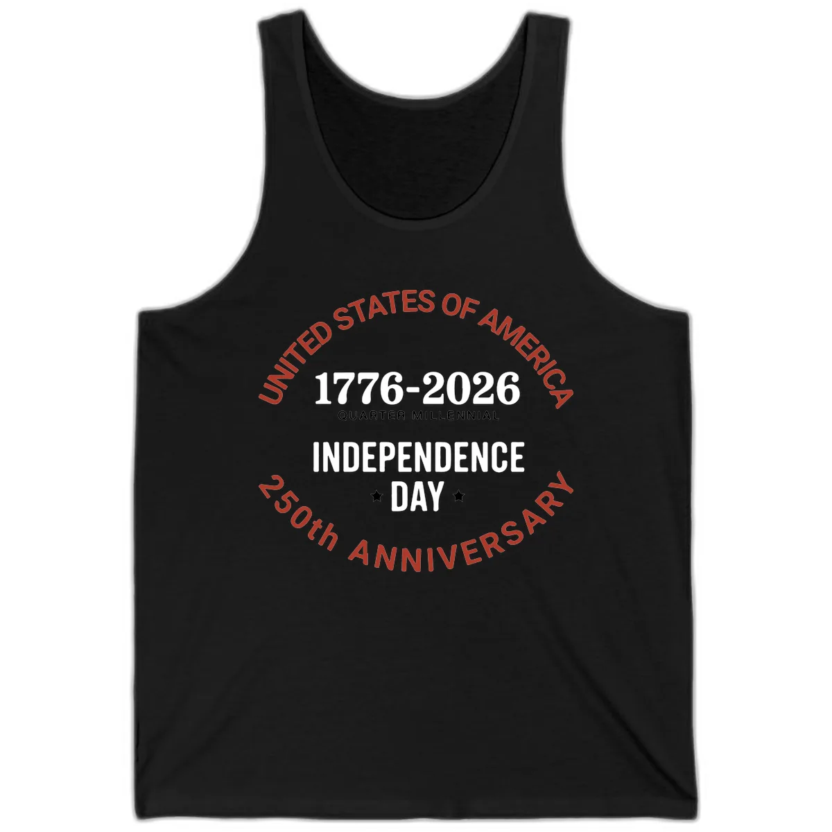 United States 250th Independence Day Tank in Black
