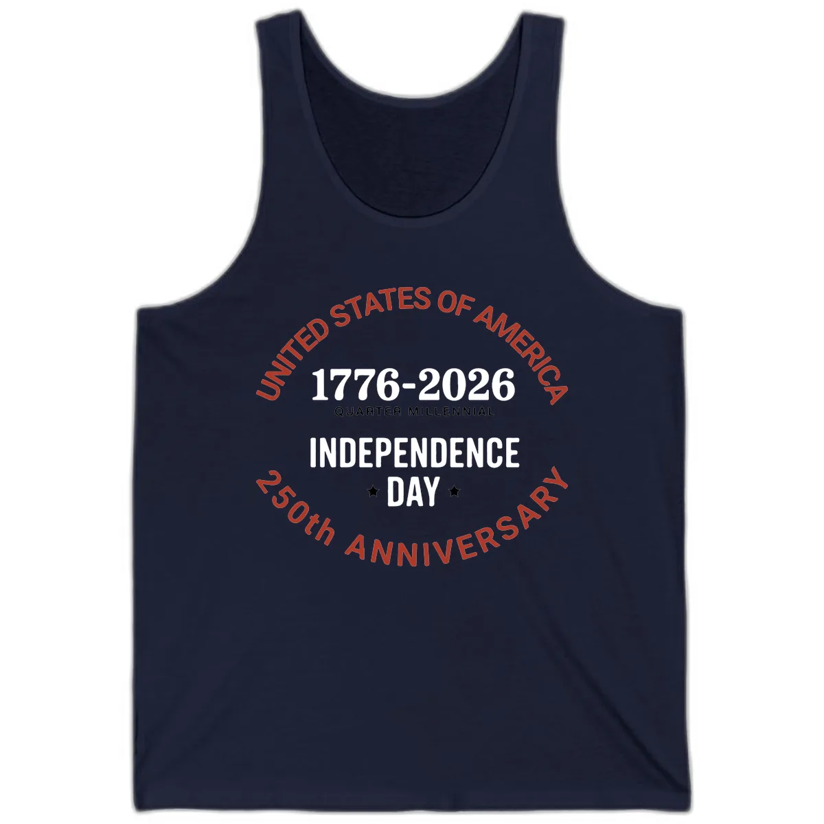 United States 250th Independence Day Tank in Navy