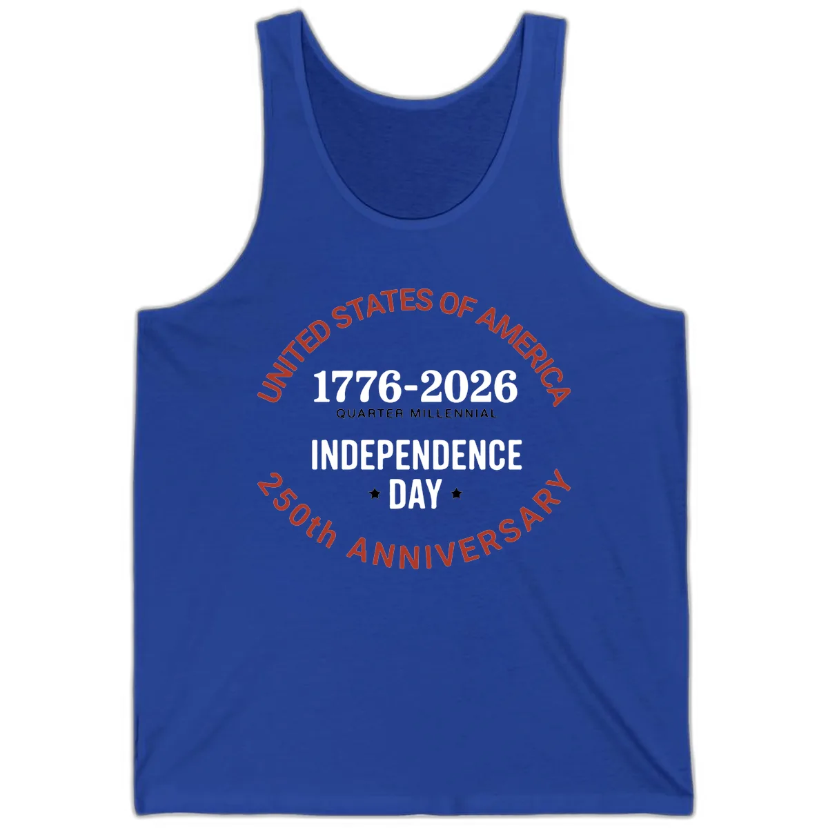 United States 250th Independence Day Tank in True Royal