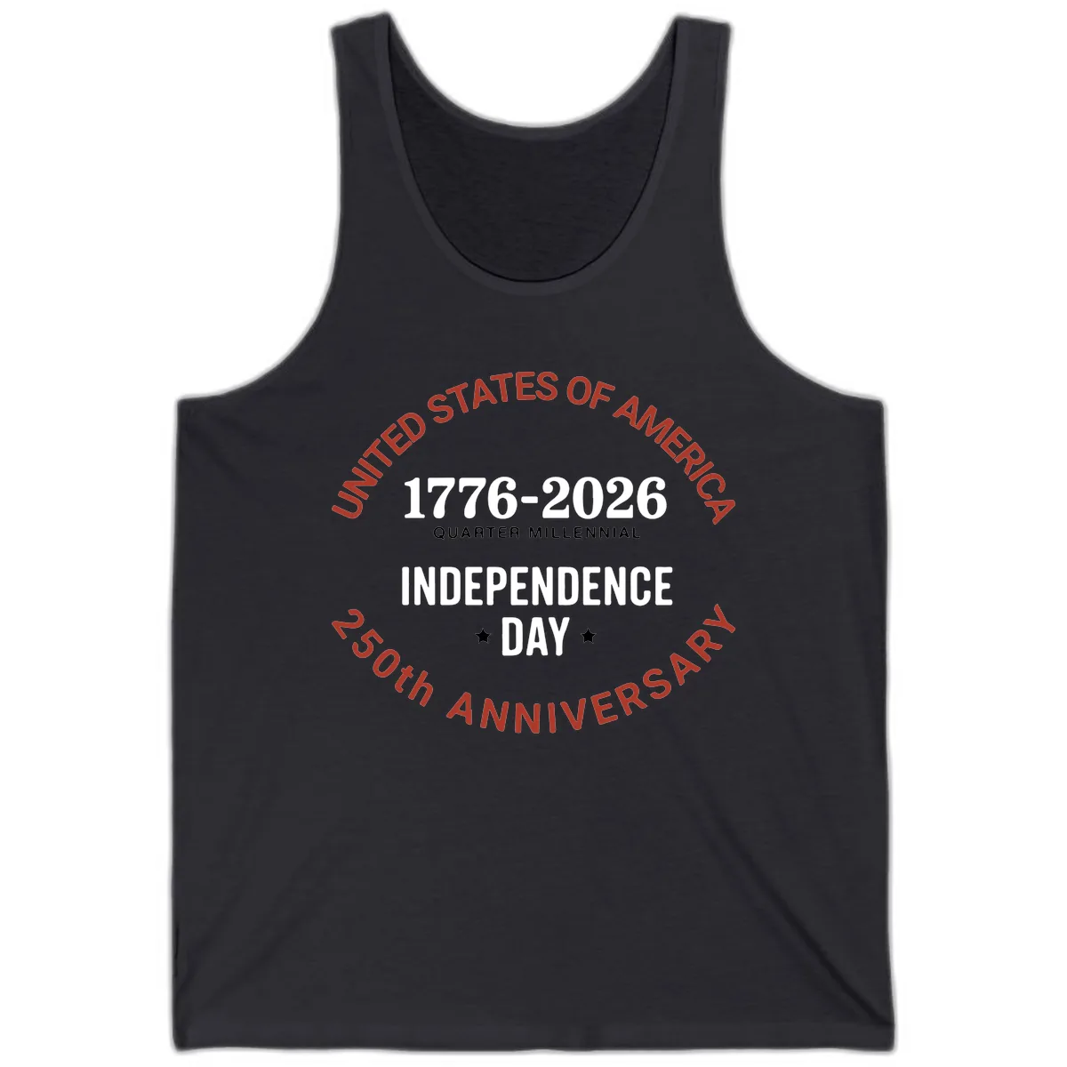 United States 250th Independence Day Tank in Dark Grey