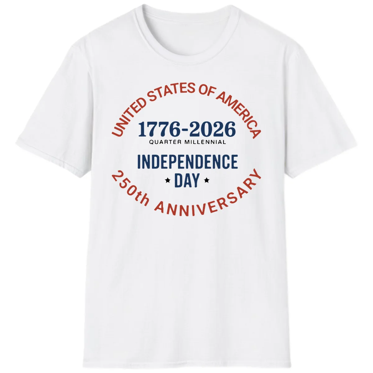 United States 250th Independence Day T-Shirt in White