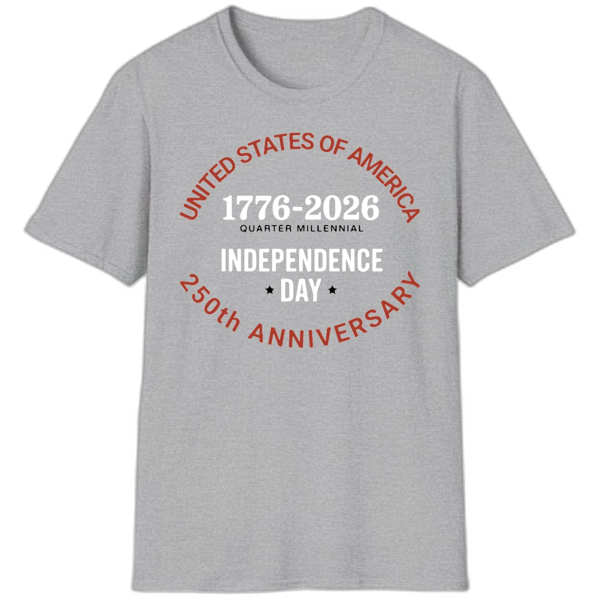 United States 250th Independence Day T-Shirt in Sport Grey