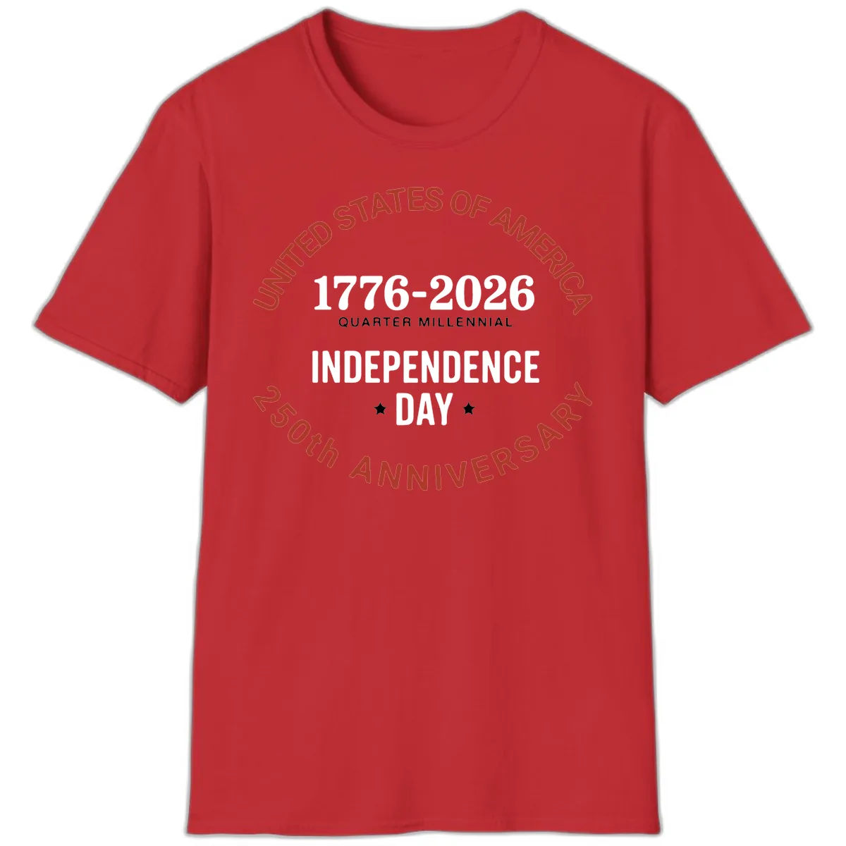 United States 250th Independence Day T-Shirt in Red