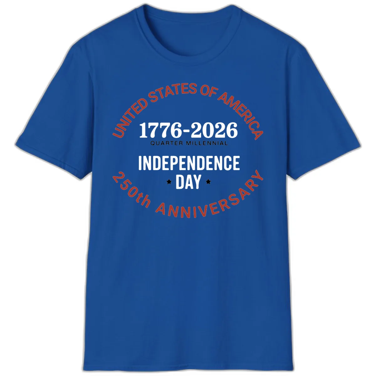 United States 250th Independence Day T-Shirt in Royal