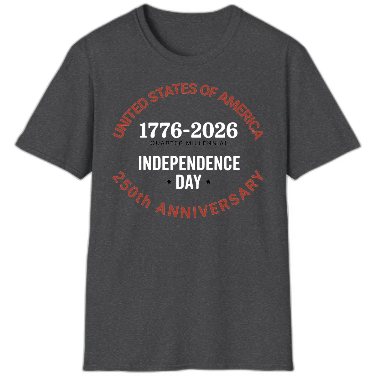 United States 250th Independence Day T-Shirt in Dark Heather