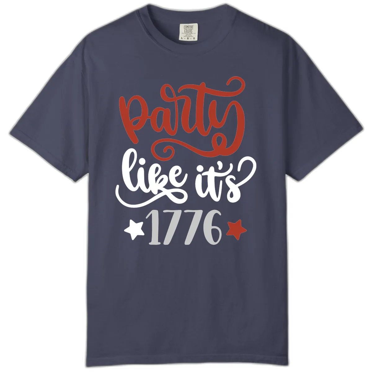 Party Like It's 1776 Celebration Design Comfort Color in Denim