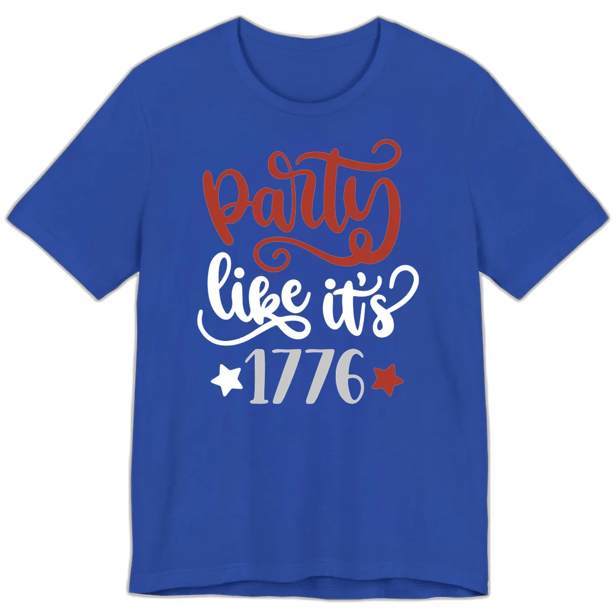 Party Like It's 1776 Celebration Design Premium T-Shirt in True Royal