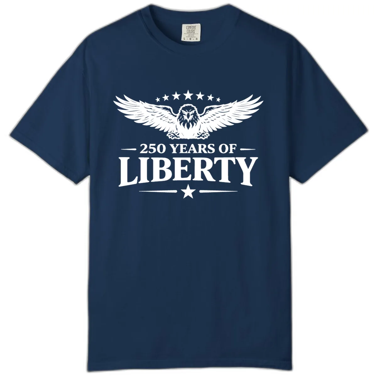 250 Years Of Liberty Eagle Celebration Comfort Color in Navy