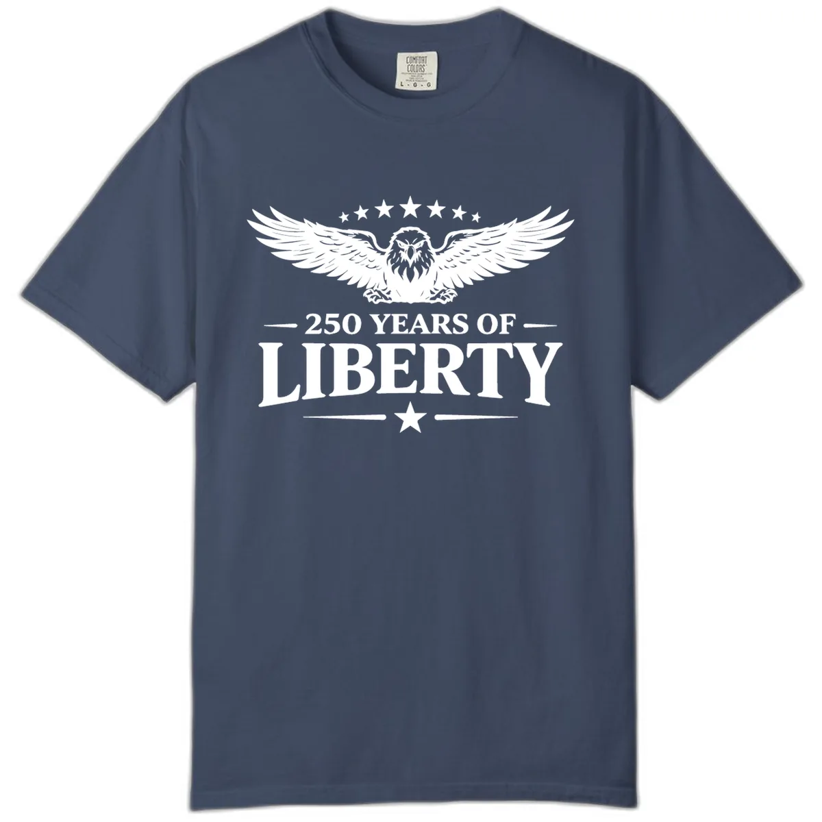 250 Years Of Liberty Eagle Celebration Comfort Color in Midnight