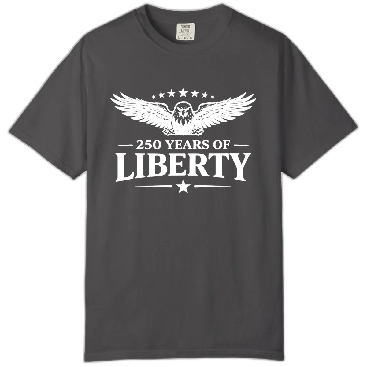 250 Years Of Liberty Eagle Celebration Comfort Color in Graphite