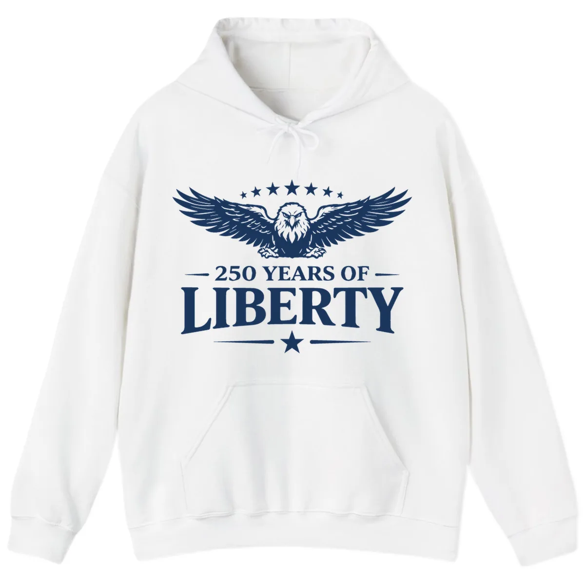 250 Years Of Liberty Eagle Celebration Hoodie in White