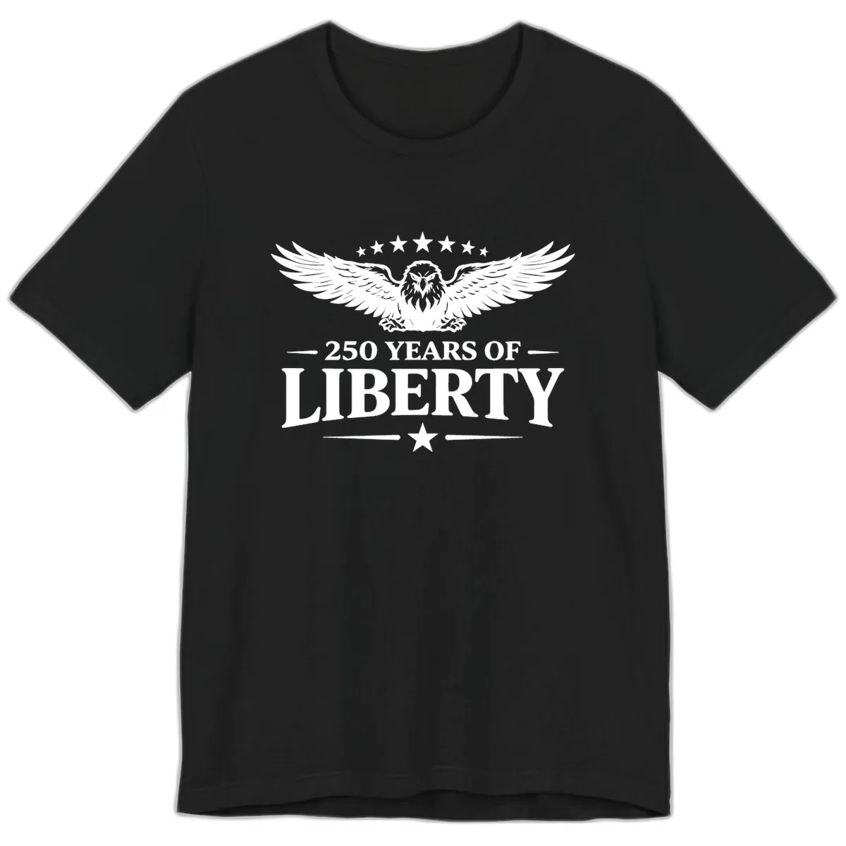 250 Years Of Liberty Eagle Celebration Premium T-Shirt in Black