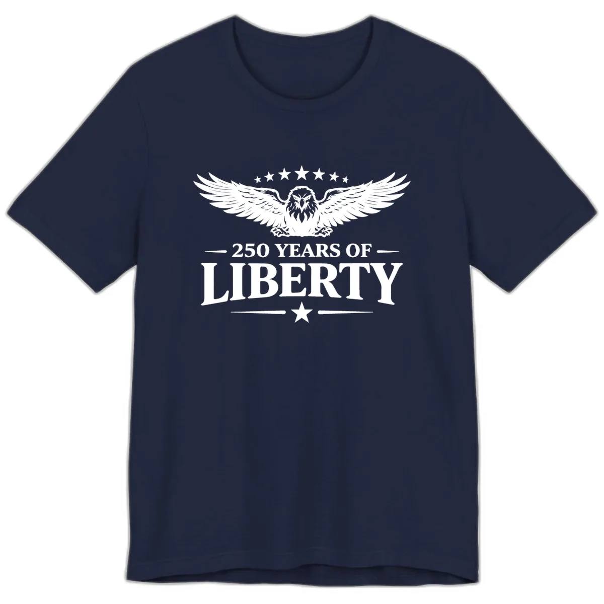 250 Years Of Liberty Eagle Celebration Premium T-Shirt in Navy