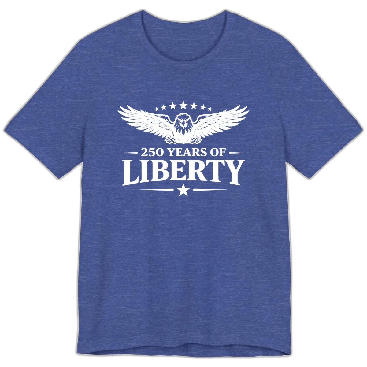 250 Years Of Liberty Eagle Celebration Premium T-Shirt in Heather True Royal