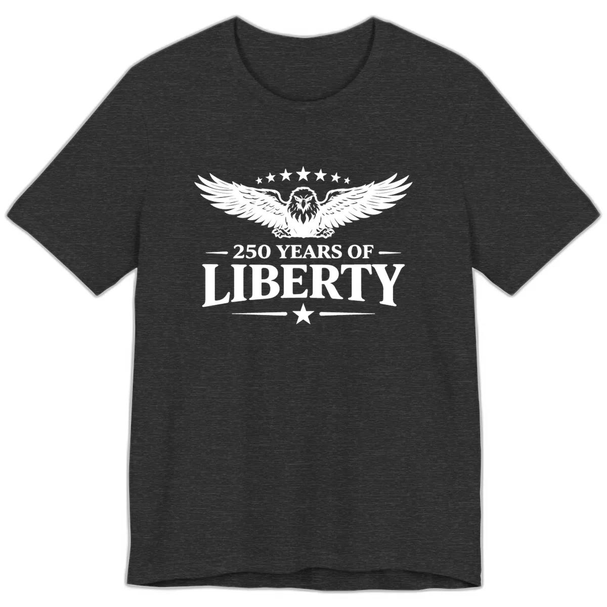 250 Years Of Liberty Eagle Celebration Premium T-Shirt in Dark Grey Heather