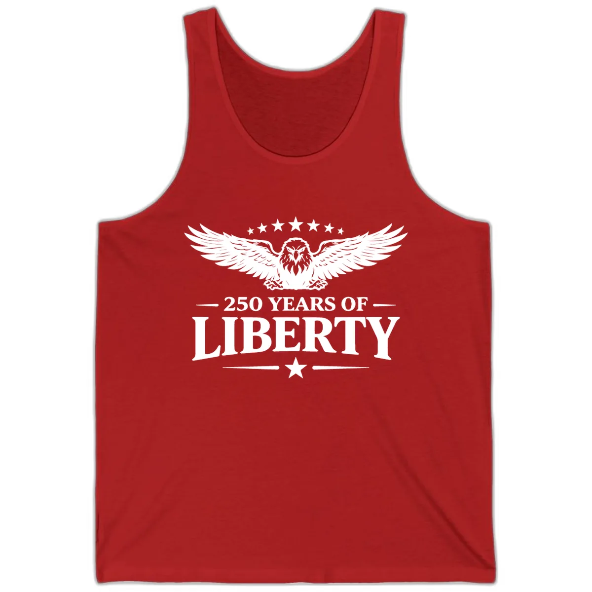 250 Years Of Liberty Eagle Celebration Tank in Red
