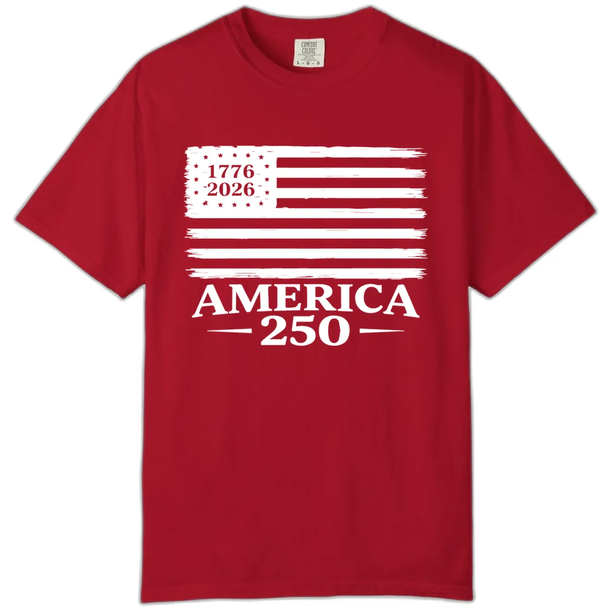 America 250th Anniversary Celebration Comfort Color in Red