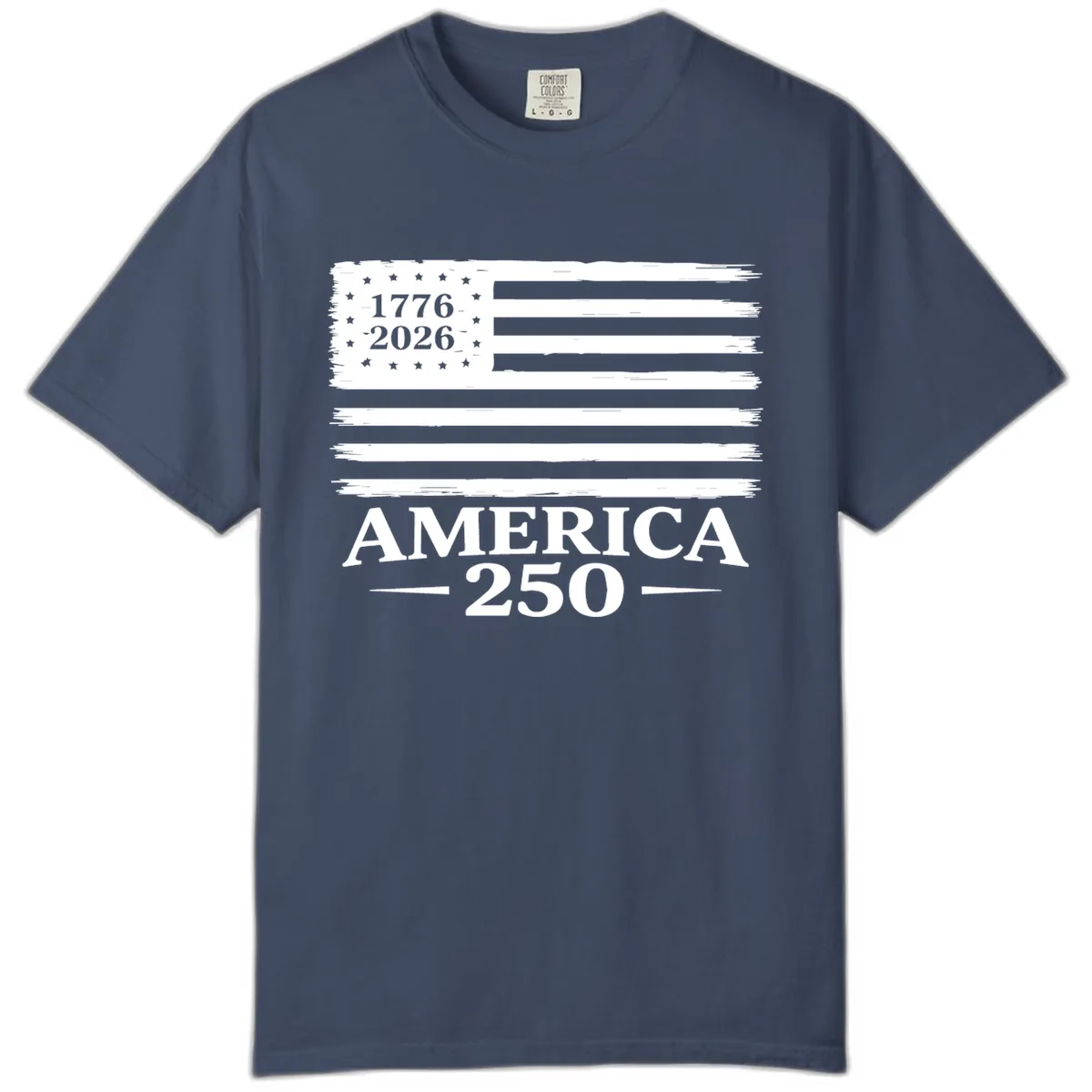 America 250th Anniversary Celebration Comfort Color in Midnight