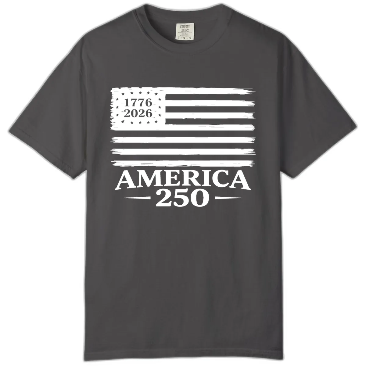 America 250th Anniversary Celebration Comfort Color in Graphite