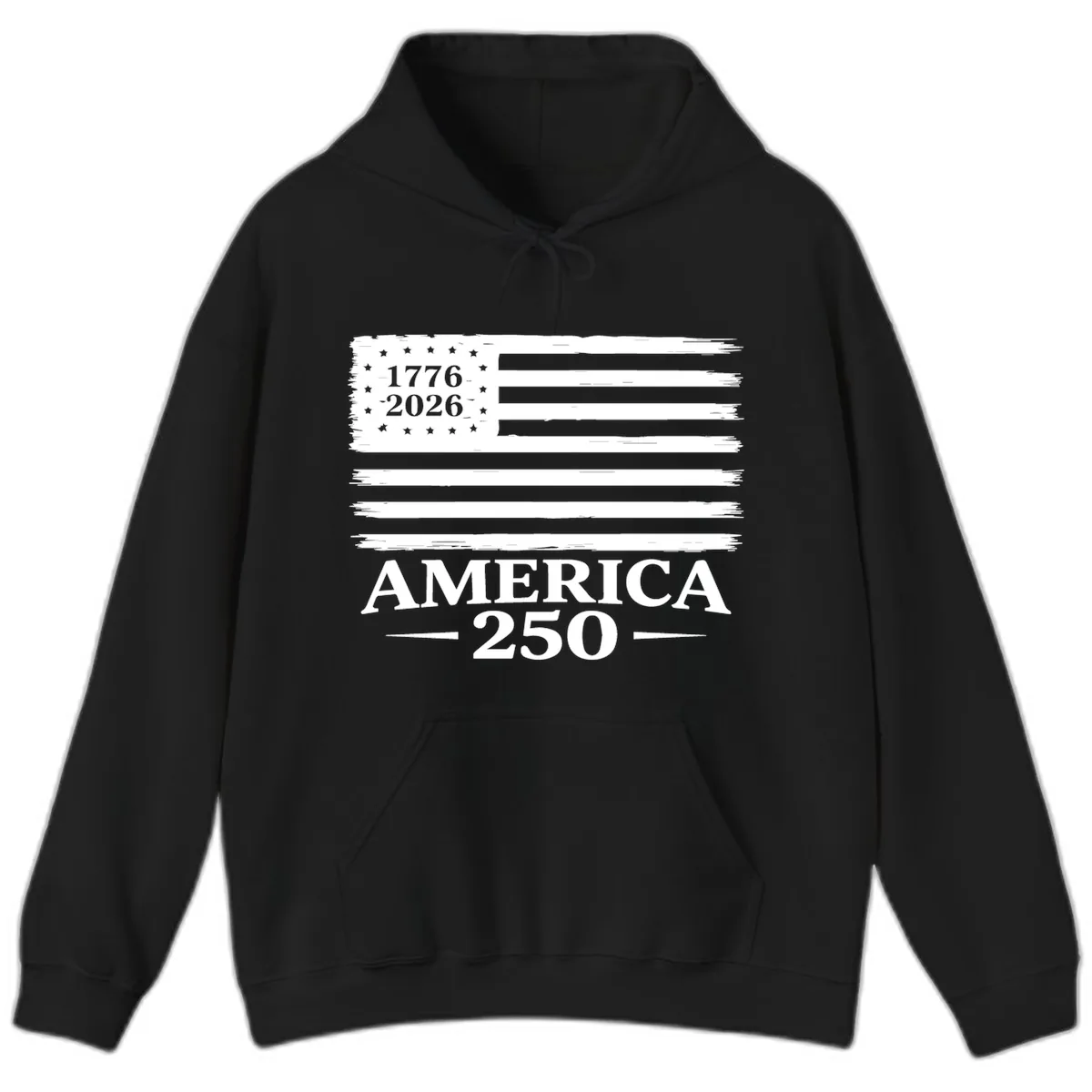 America 250th Anniversary Celebration Hoodie in Black