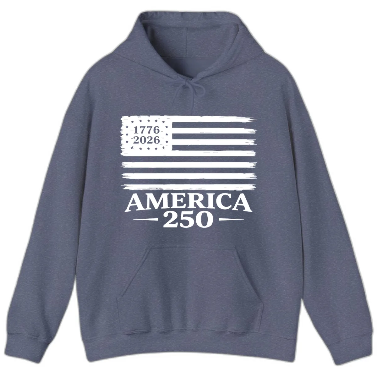 America 250th Anniversary Celebration Hoodie in Heather Navy