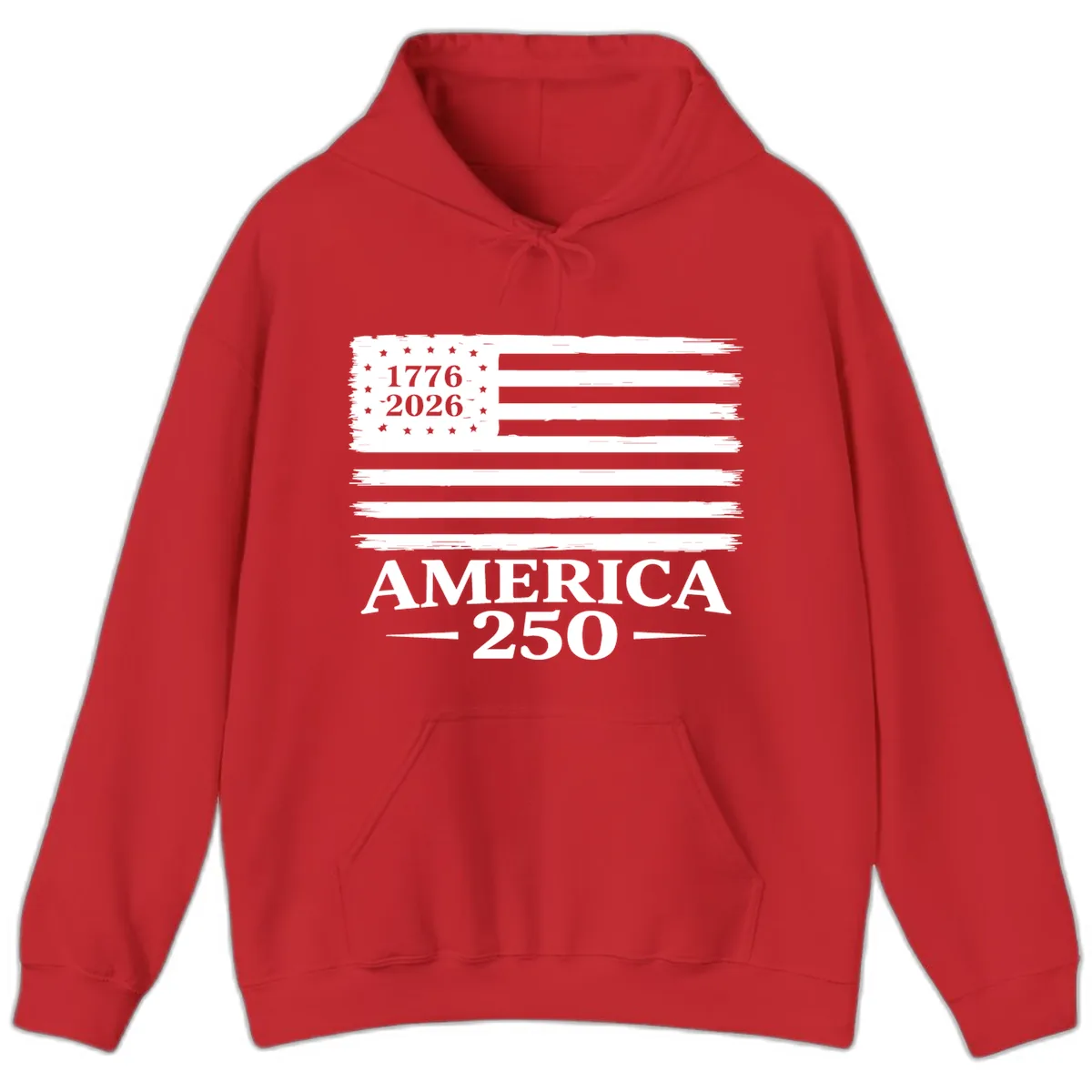 America 250th Anniversary Celebration Hoodie in Red