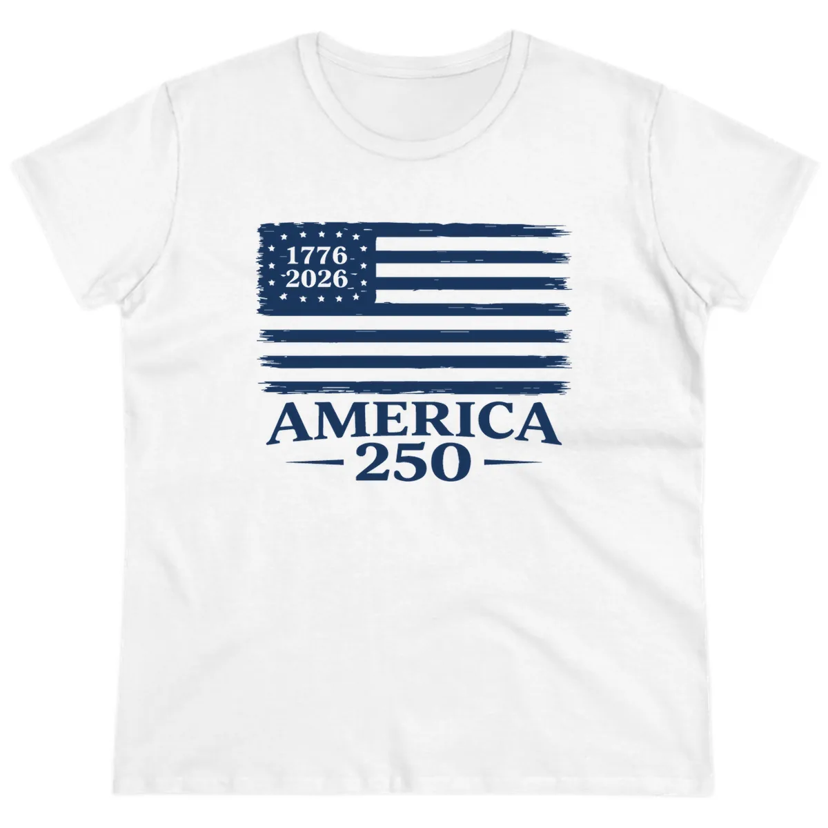 America 250th Anniversary Celebration Ladies Tee in White