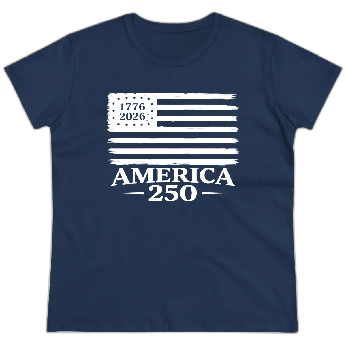 America 250th Anniversary Celebration Ladies Tee in Navy