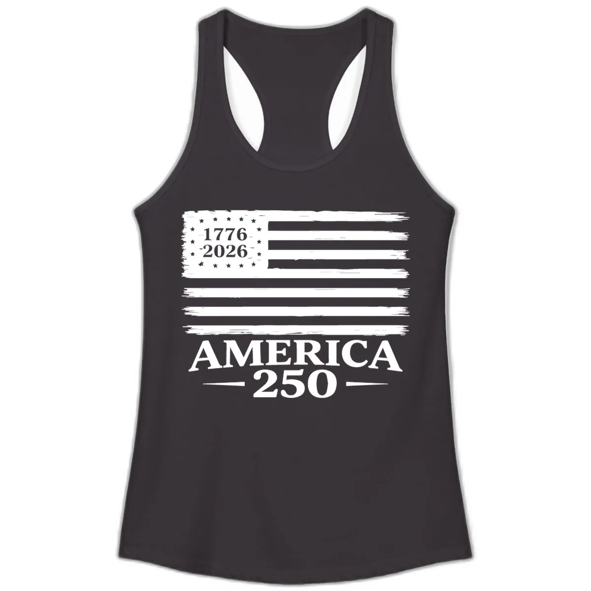 America 250th Anniversary Celebration Ladies Tank in Black