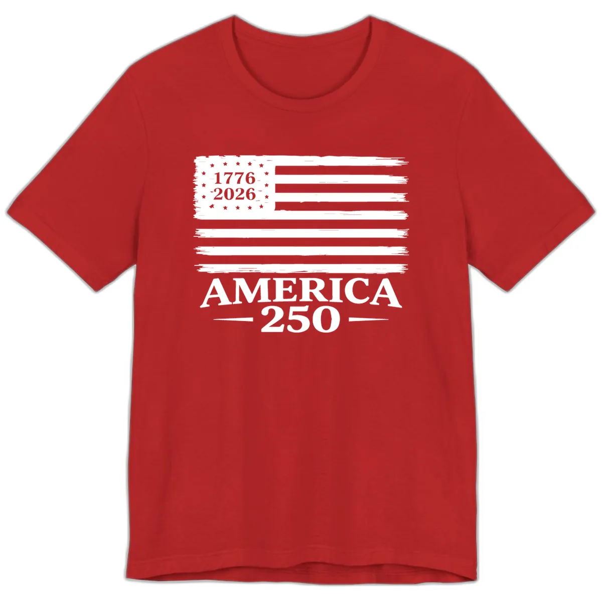 America 250th Anniversary Celebration Premium T-Shirt in Red