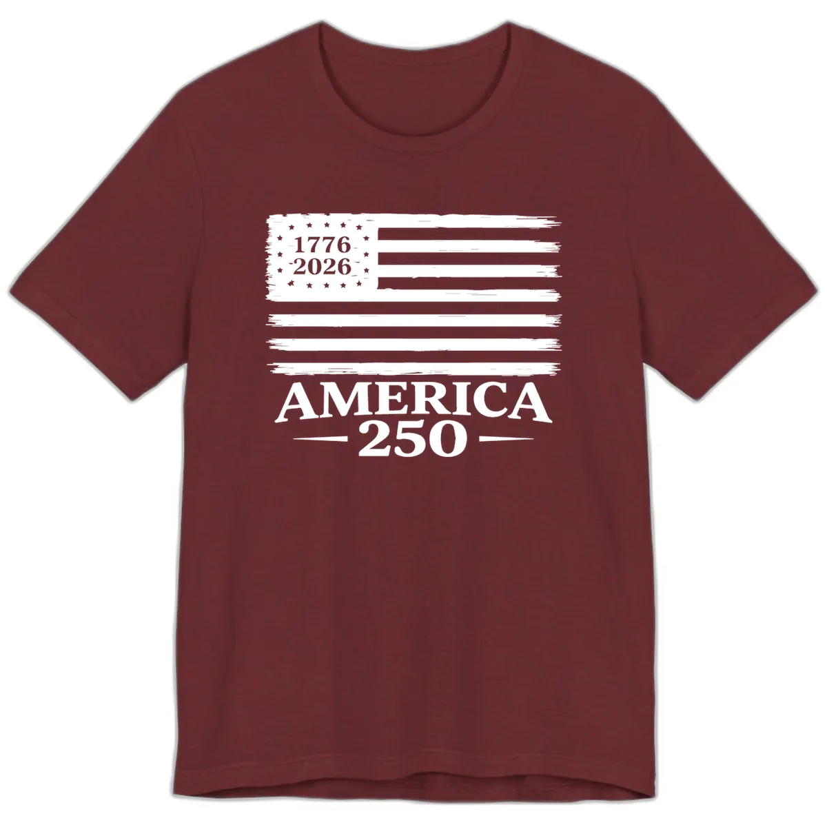 America 250th Anniversary Celebration Premium T-Shirt in Heather Cardinal