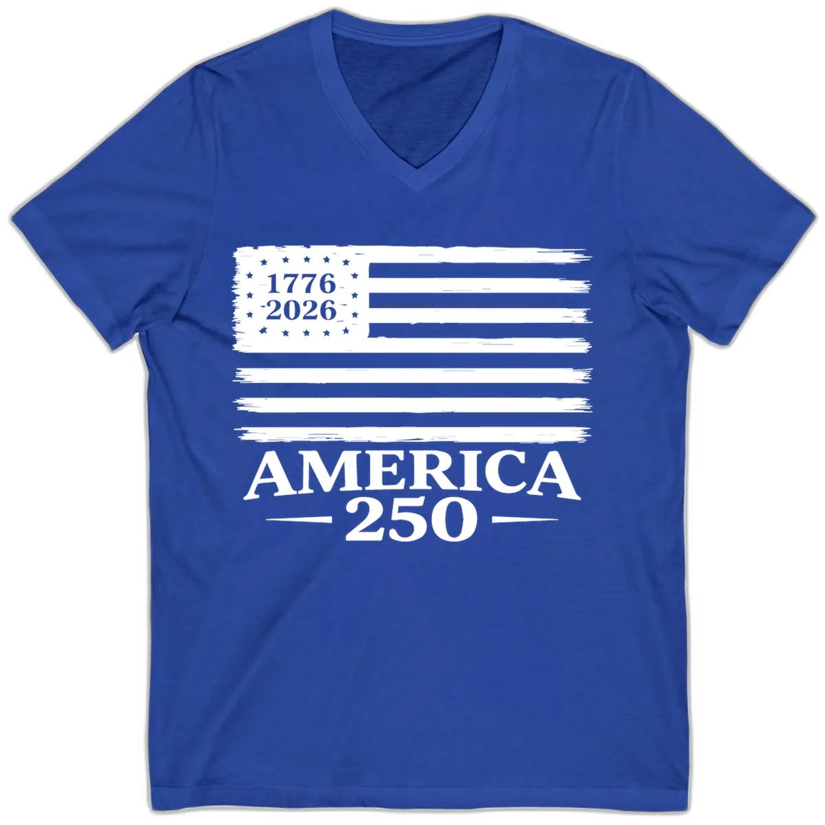 America 250th Anniversary Celebration V-Neck in True Royal