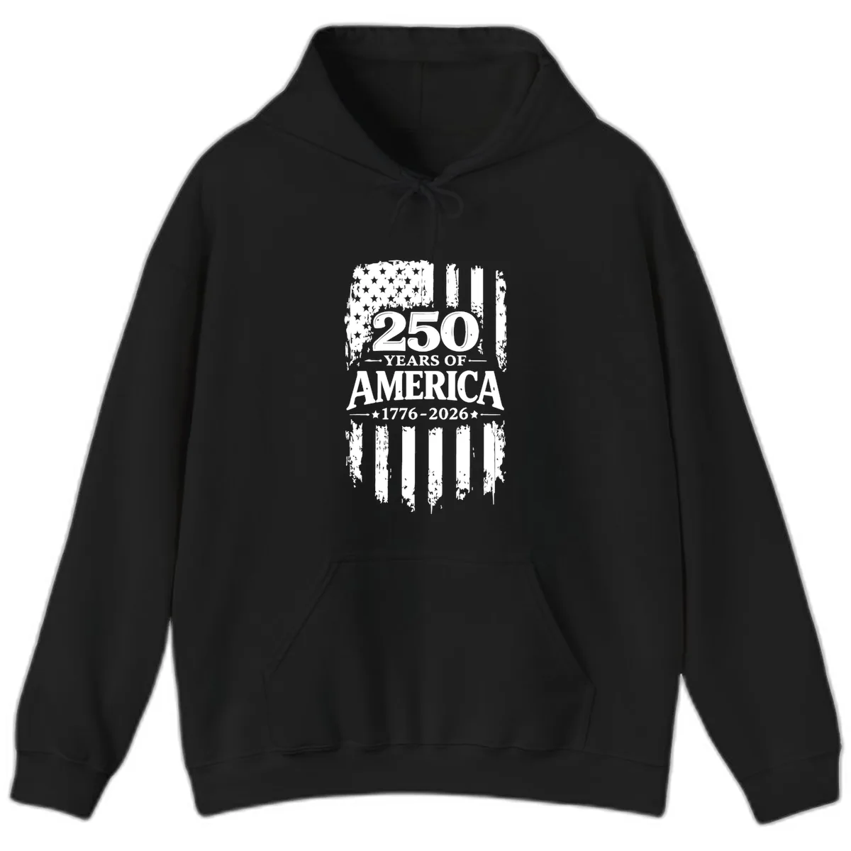 250 Years Of America Celebration Hoodie in Black