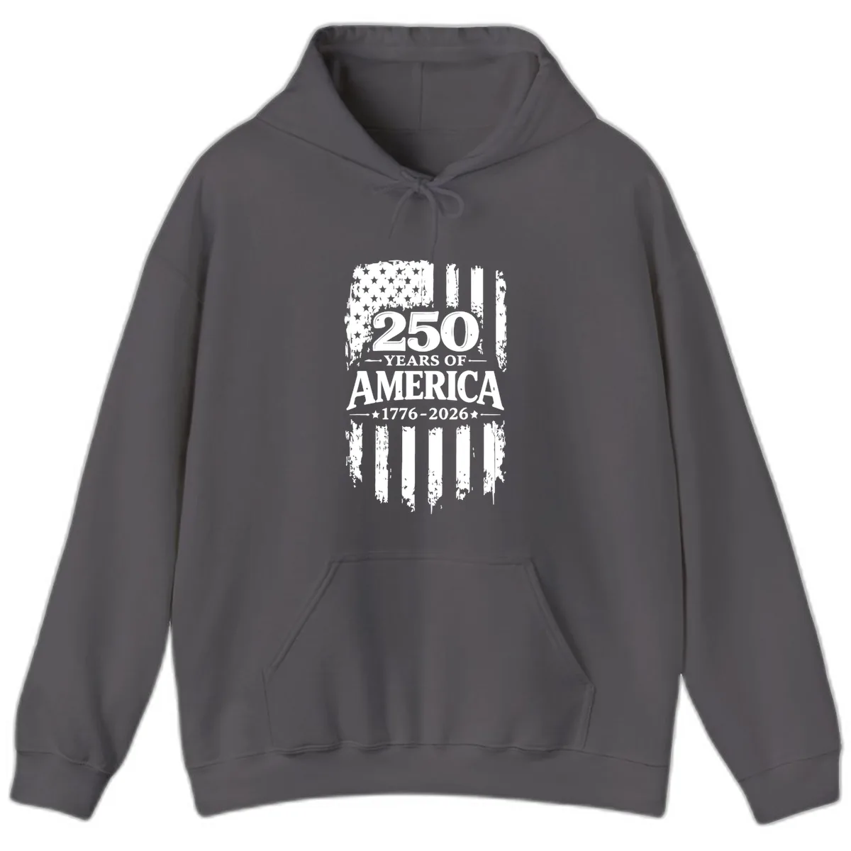 250 Years Of America Celebration Hoodie in Charcoal
