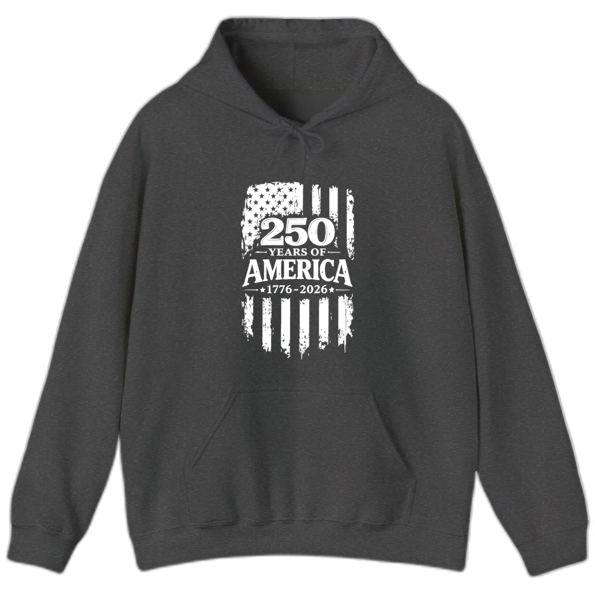 250 Years Of America Celebration Hoodie in Dark Heather