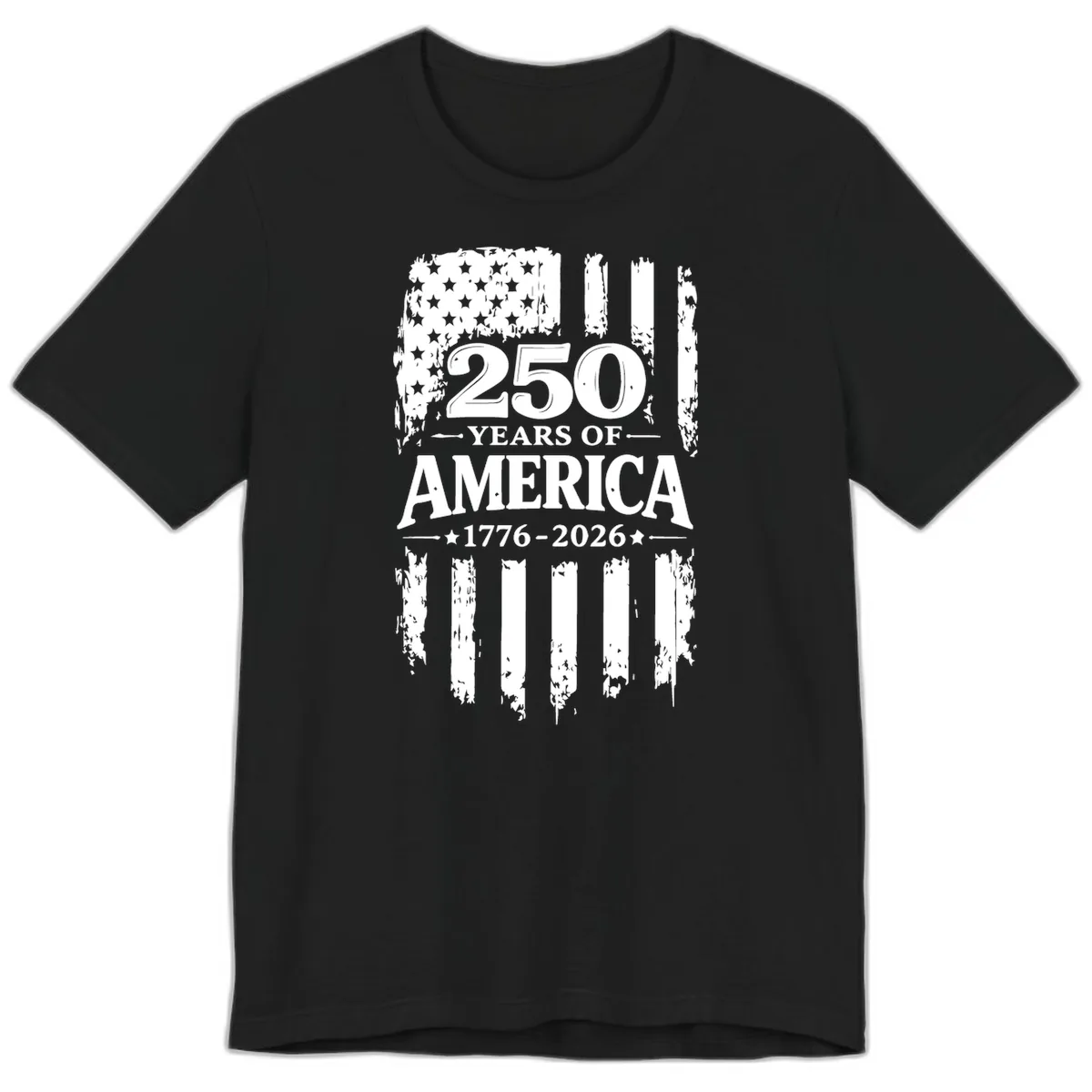 250 Years Of America Celebration Premium T-Shirt in Black
