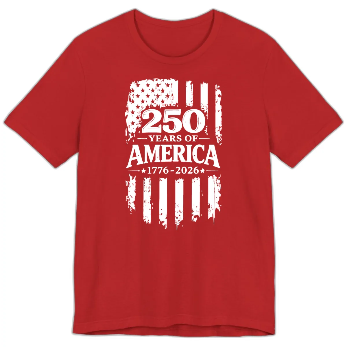 250 Years Of America Celebration Premium T-Shirt in Red