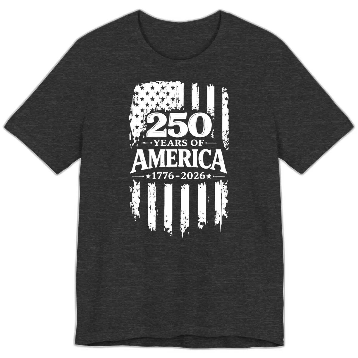 250 Years Of America Celebration Premium T-Shirt in Dark Grey Heather