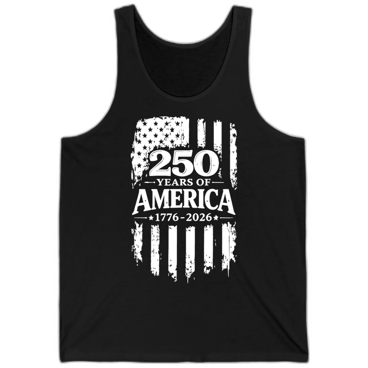 250 Years Of America Celebration Tank in Black