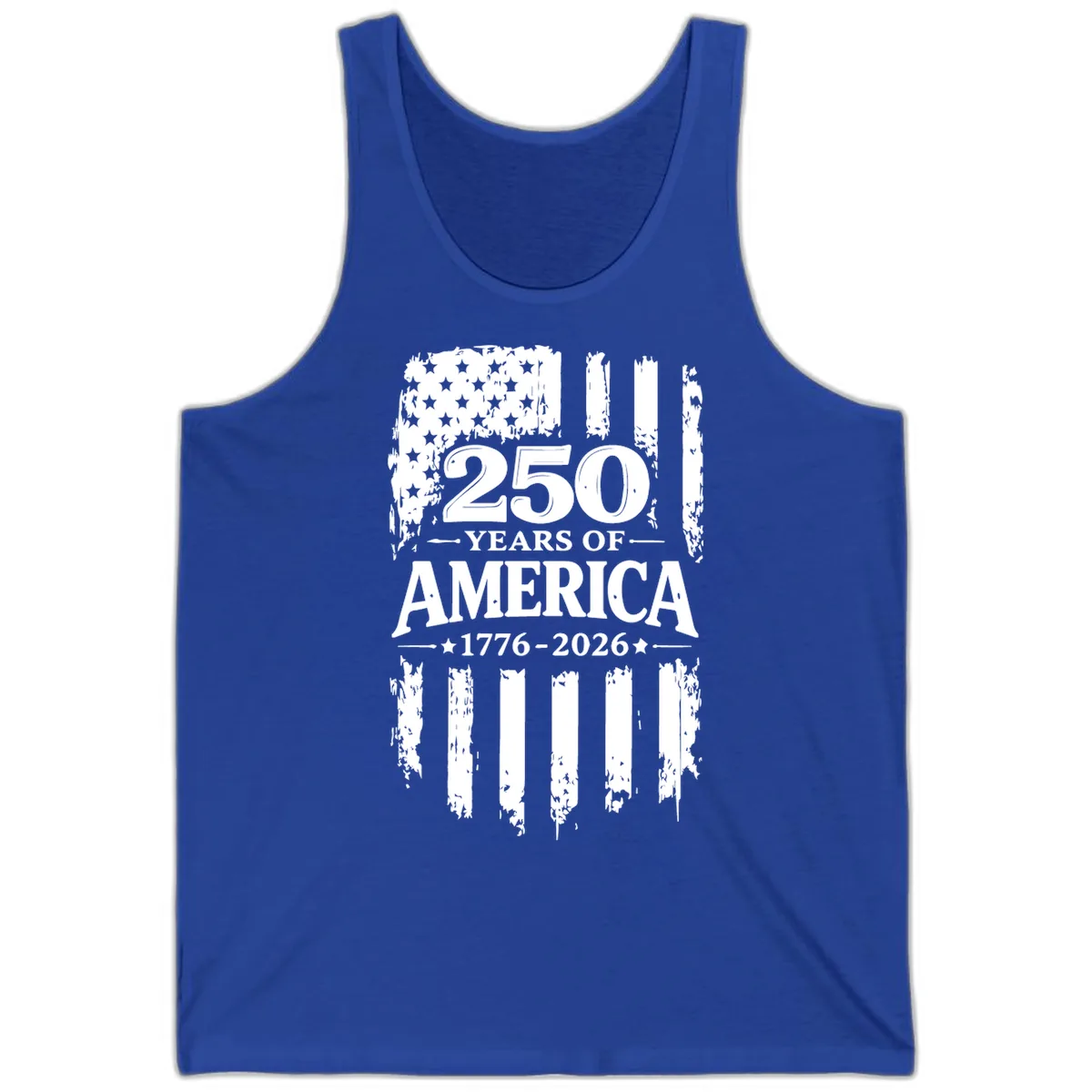 250 Years Of America Celebration Tank in True Royal