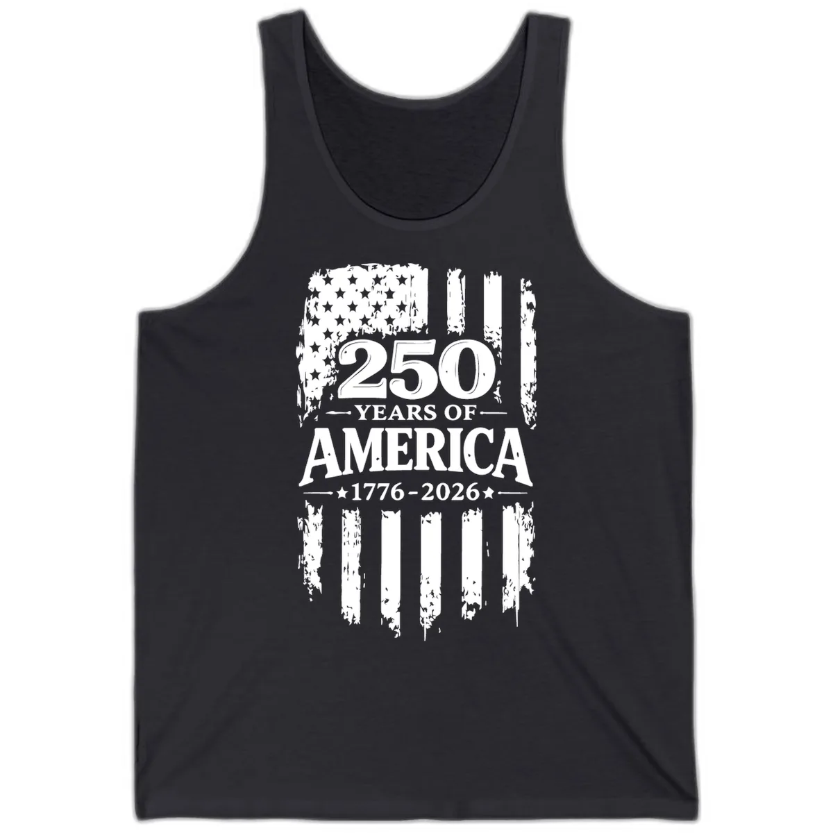 250 Years Of America Celebration Tank in Dark Grey