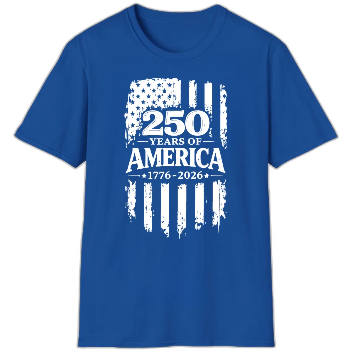 250 Years Of America Celebration T-Shirt in Royal