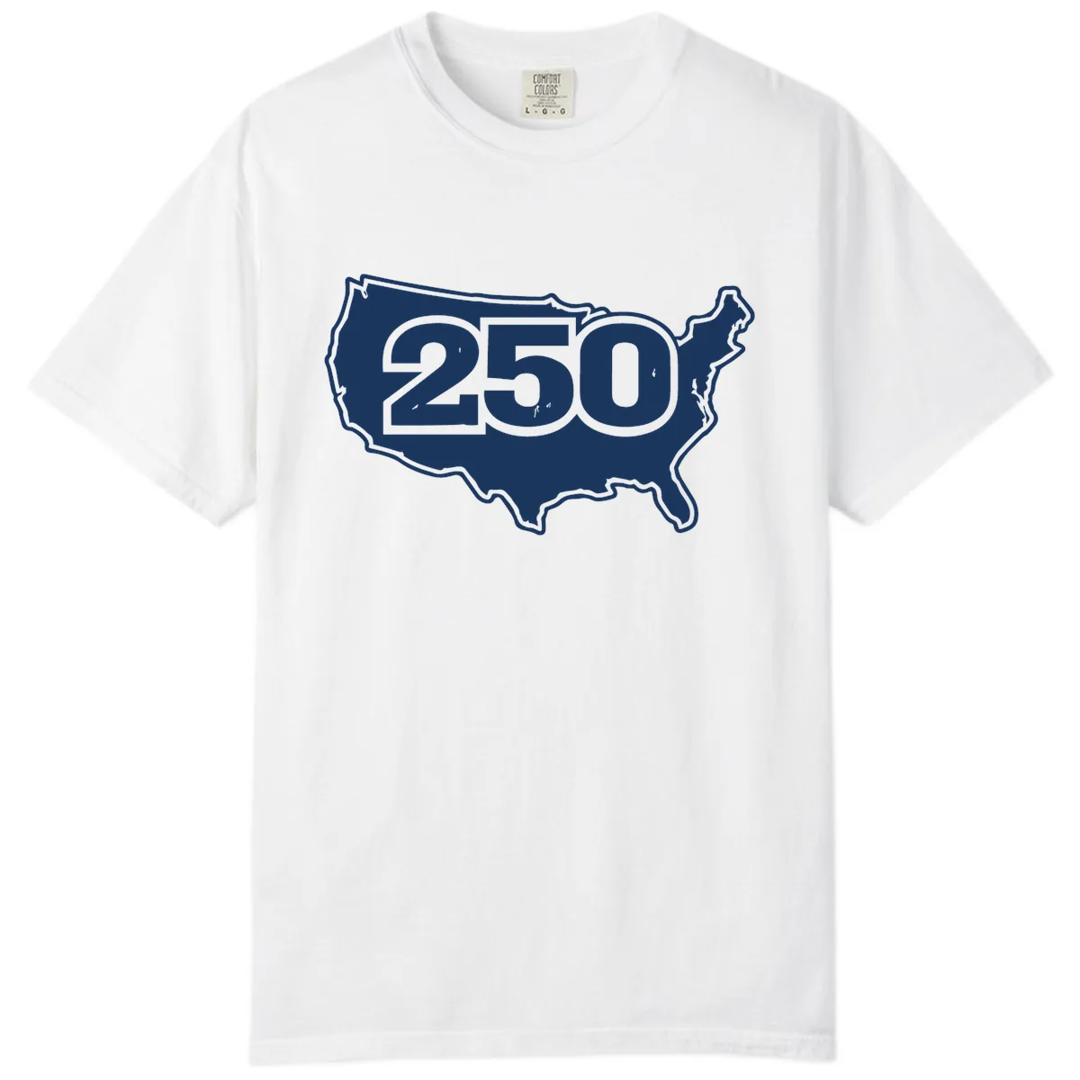 America 250th Anniversary Celebration Design Comfort Color in White