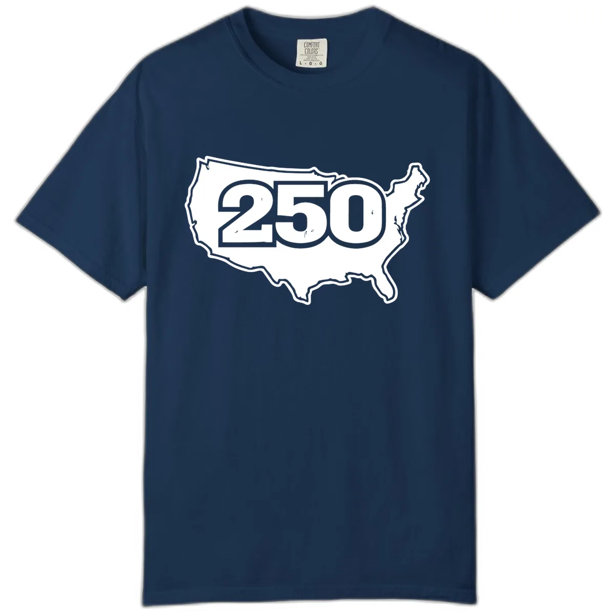 America 250th Anniversary Celebration Design Comfort Color in Navy